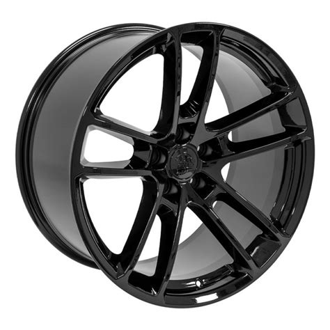 20-inch Black Rims fit Dodge Challenger - DG23 20x10 Replica Wheels