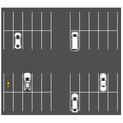 Parking Garage Plan Template - Layout for Efficient Parking Space