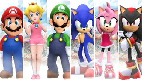 Mario & Sonic at the London 2012 Olympic Games - All Characters - YouTube