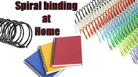 How to Do spiral binding at home || homemade binding book ||how to make ...