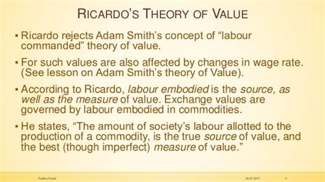 Ricardian theory of value