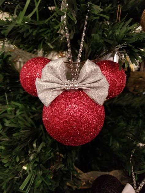 Minnie Mouse Christmas ornament, Christmas gift, Mickey Mouse ornament ...