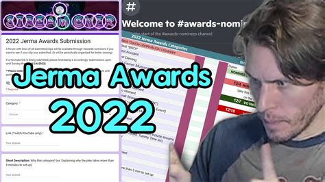 The Jerma Awards 2022 ANNOUNCEMENT [As of 24/11/22] - YouTube