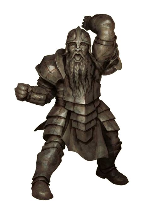 Dwarf Stone Golem - Pathfinder 2E PFRPG DND D&D 3.5 5E d20 fantasy ...