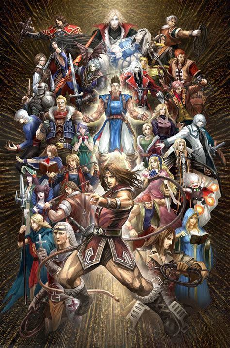 All the awesome Castlevania characters in one piece of fan art. suhweet ...