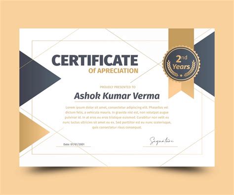 Employee Experience Certificate Template 190822 - Free Hindi Design