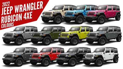 Introducir 41+ imagen jeep wrangler 4xe colors - Thptnganamst.edu.vn