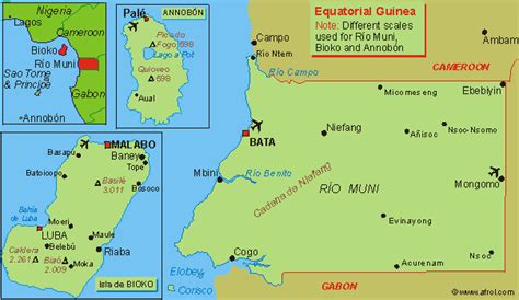 Malabo Map - Equatorial Guinea