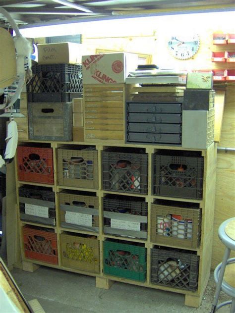 Milk Crate Storage - by EAGLE @ LumberJocks.com ~ woodworking community