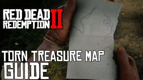 Red Dead 2 Torn Treasure Map - Vector U S Map