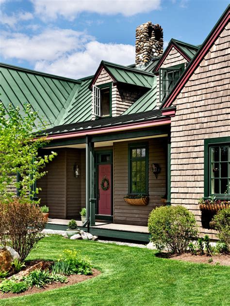 Green Metal Roof Home Design Ideas, Pictures, Remodel and Decor