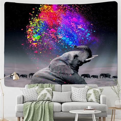 Elephant Tapestry Wall Hanging