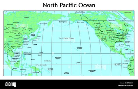 North Pacific Ocean Map Boston Massachusetts On A Map | Images and ...