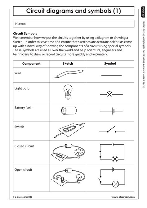 Electric Circuit Diagrams Symbols