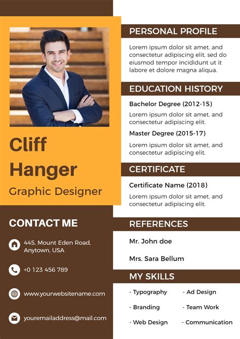 graphic designer resume sample Best graphic designer resume examples