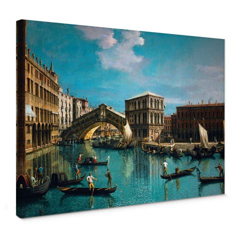 Canaletto - Il ponte di Rialto a Venezia | wall-art.it