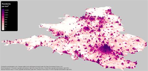 England & Wales: Population Density Comparison between Weekend and ...