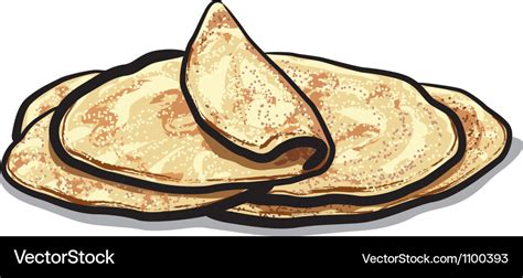 Bread pita Royalty Free Vector Image - VectorStock