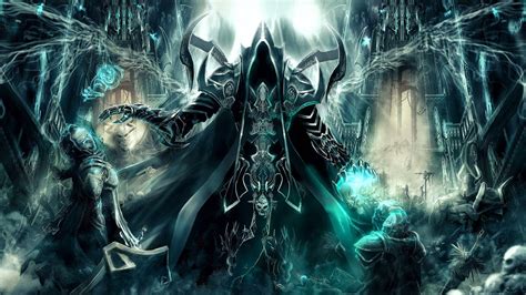 Download Diablo 4 Necromancer In Dark Wallpaper | Wallpapers.com