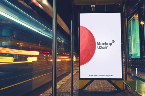 Free Bus Stop Billboard Mockup | Billboard mockup, Bus stop, Poster mockup