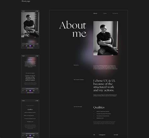 Personal UI/UX Designer Portfolio Website | Behance