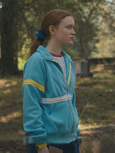 Stranger Things Season 4 Max Mayfield Blue Jacket - Jacketoria