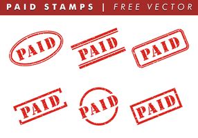 Paid Rubber Stamp Set 94554 Vector Art at Vecteezy