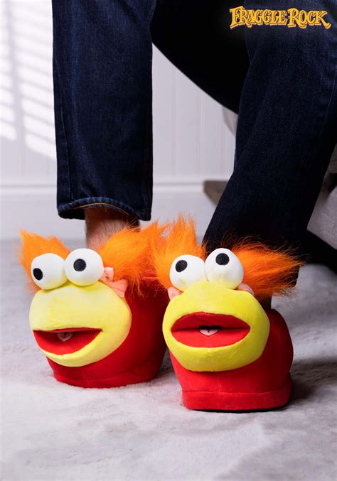 Fraggle Rock Adult Red Plush Slippers | Fraggle Rock Apparel - 20% off!