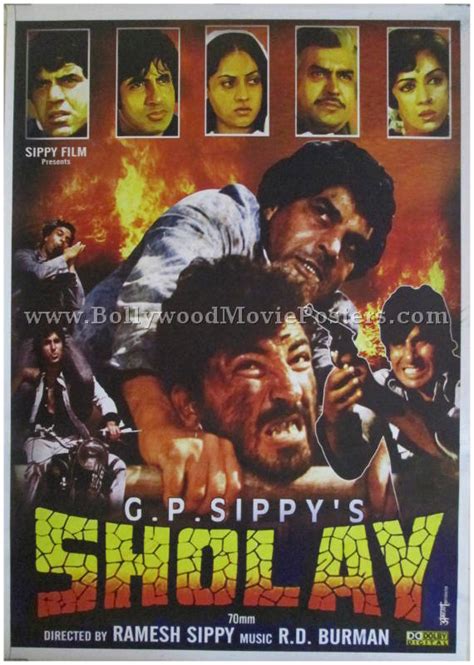 Buy Sholay original movie poster