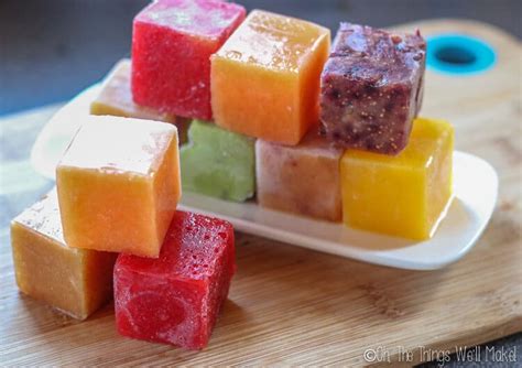 Fruit Ice Cubes: Freezing Fruit for Smoothies or Baby Food - Oh, The ...