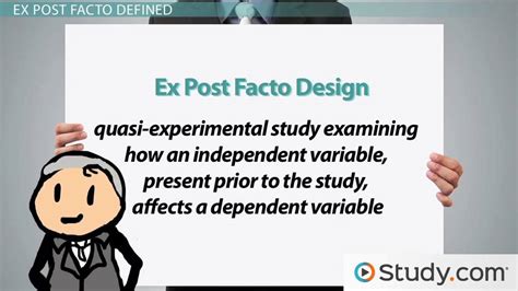 Ex Post Facto Designs | Meaning, Methodology & Examples - Video ...