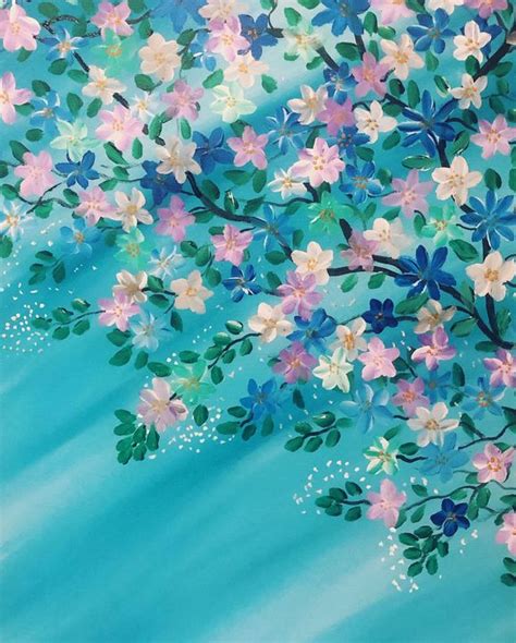 Blue meadow - Creativearts - Paintings & Prints, Flowers, Plants ...