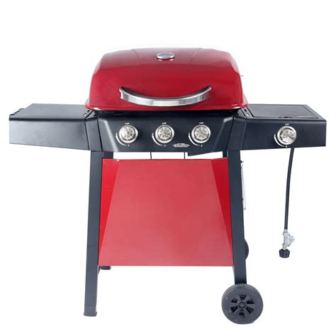 RevoAce 3-Burner Gas Grill with Side Burner, Red Sedona, GBC1729WRS ...