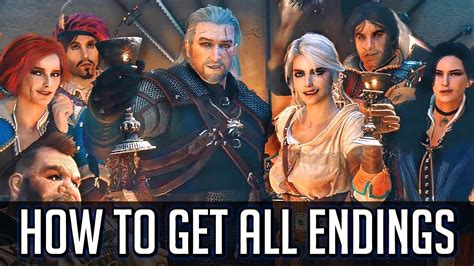 Witcher 3: How to Get All Endings (Including Every DLC Ending) - YouTube