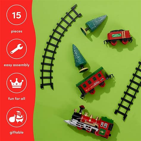 Musical Santa Christmas Train Set Xmas Festive Around Tree Decorations ...