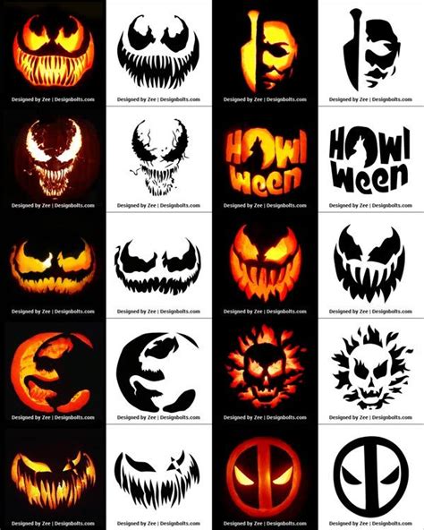 Free Printable Halloween Templates For Pumpkin Carving - Printable ...