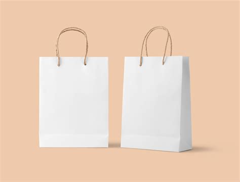 Paper Bags Mockup - Mockup World