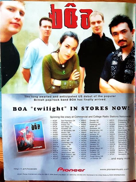 bôa magazine page in 2022 | Band posters, Music poster, Album songs