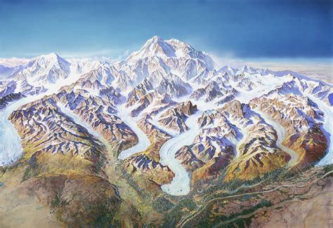 Mt McKinley Denali Map - denali • mappery