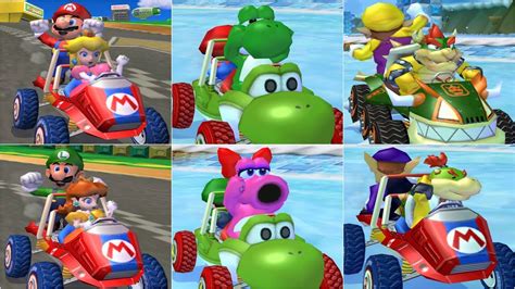 Mario Kart: Double Dash - All Characters Race Gameplay Compilation ...