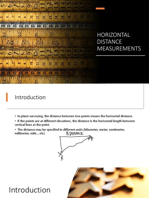 Horizontal Distance Measurements | PDF | Surveying | Map