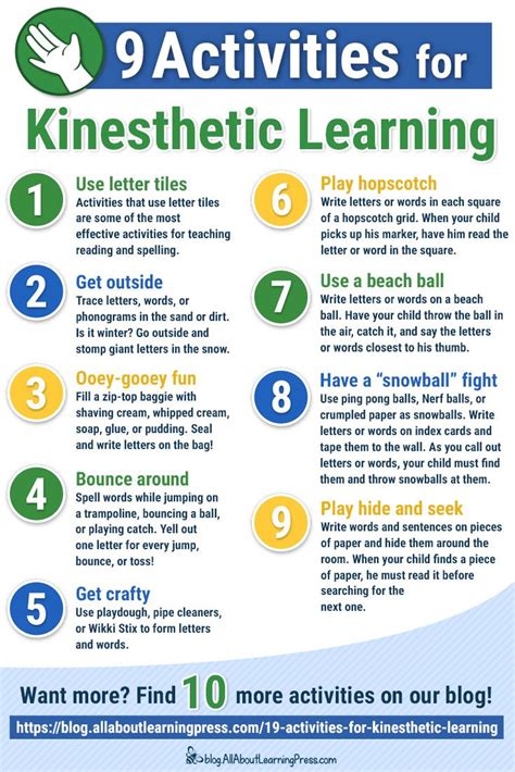 Kinesthetic Learning Activities for Kids