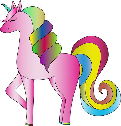 unicorn clipart with colorful mane 10 free Cliparts | Download images ...