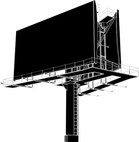 Large Outdoor Billboards Blank Vector - Vector Download