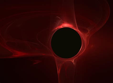 Black Hole In Red Space by Visual7