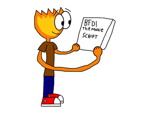 Image - Firey reading the BFDI Movie script.png | Battle for Dream ...