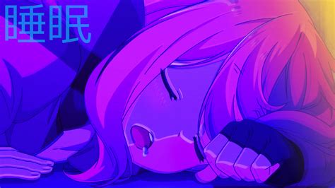 Download Sleeping Girl Anime Aesthetic Wallpaper | Wallpapers.com