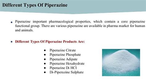 Molecular structure of piperazine derivatives