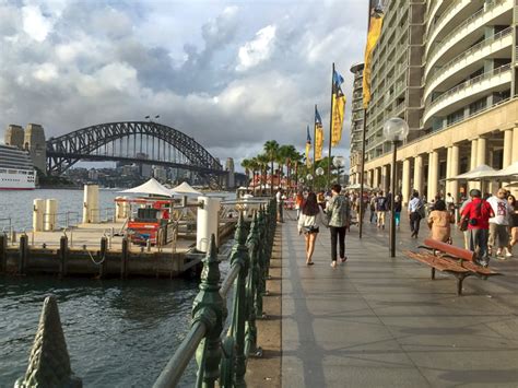 Harbour Bridge and Circular Quay in Sydney, Australia