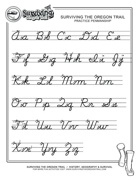 Cursive Worksheets Az – Download Printable Cursive Alphabet Free!